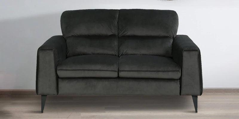 Velvet 2 Seater Sofa In Steel Grey Colour - Ouch Cart