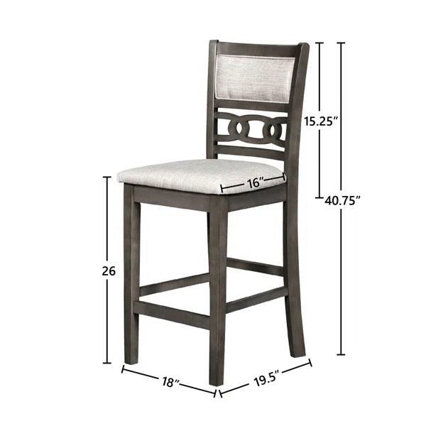 4 - Person Round Solid Wood Dining Set - Ouch Cart