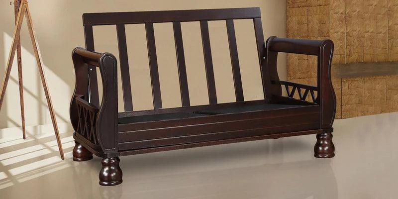 2 Seater Sofa in Dark Cappuccino colour - Ouch Cart