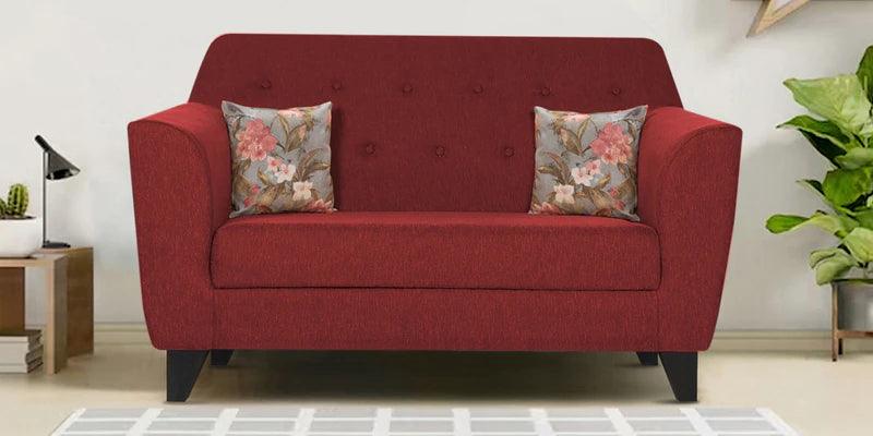 Fabric 2 Seater Sofa in Red Colour - Ouch Cart