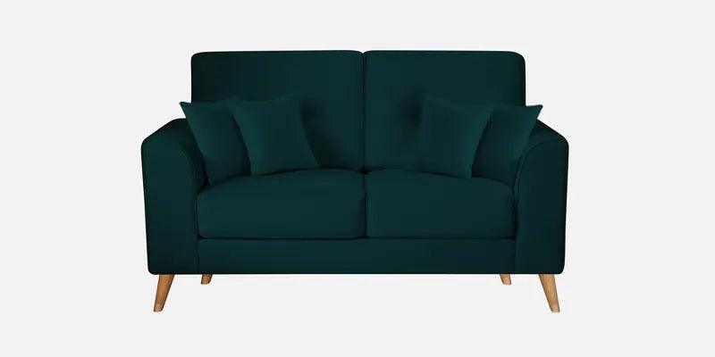 2 Seater Sofa In Velvet Emerald Green Colour - Ouch Cart