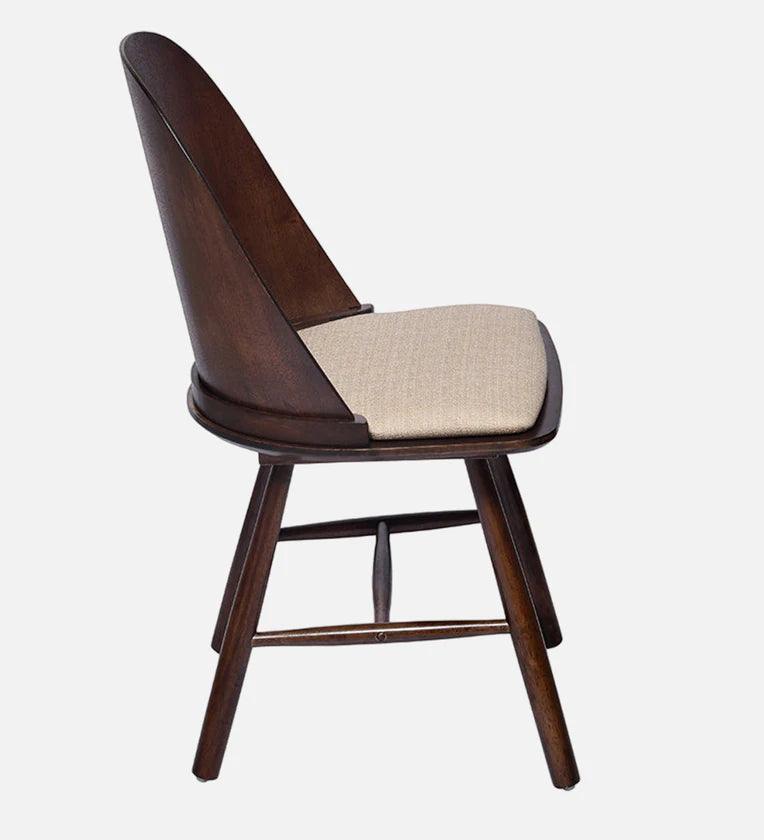 6 Seater Dinning Table In Brown Finish - Ouch Cart