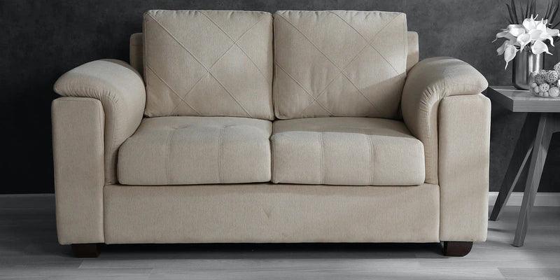Fabric 2 Seater Sofa In Beige Colour - Ouch Cart