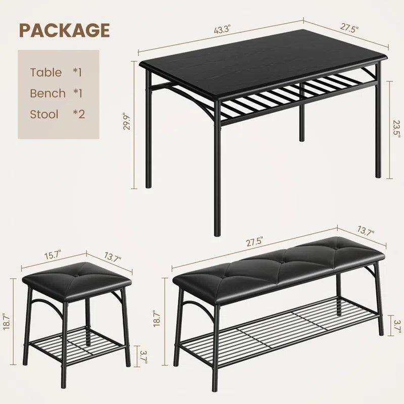 4 - Piece Dining Set - Ouch Cart