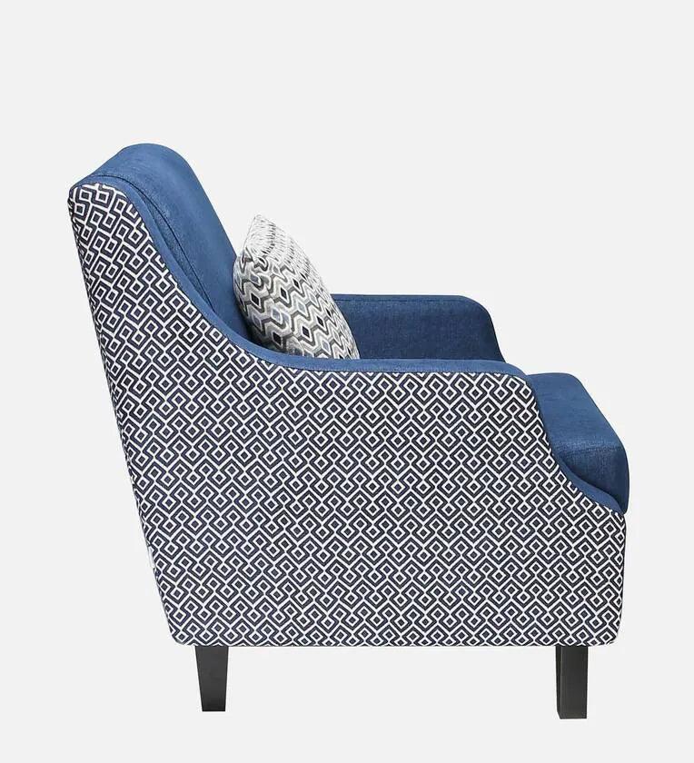 Velvet 1 Seater Sofa in Midnight Blue Colour - Ouch Cart