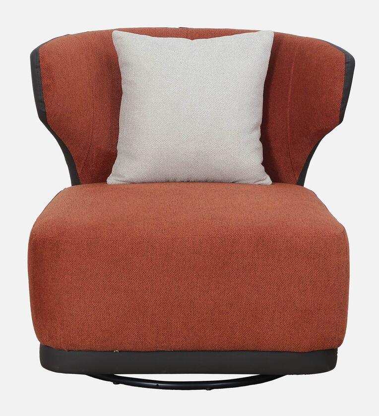 Velvet 1 Seater Sofa In Rust Colour - Ouch Cart