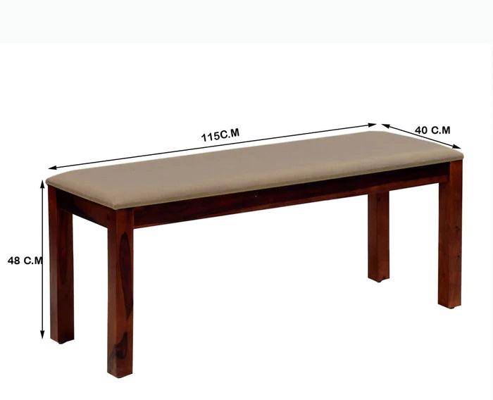 Jiayi Sheesham Wood 6 Seater Dining Table Set with 4 Chair & Becnch for Dining Room - Ouch Cart