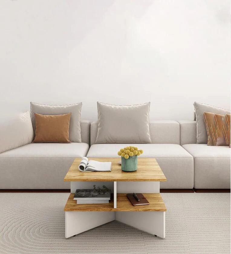 Coffee Table in Coach Wood Color Matte Finish - Ouch Cart
