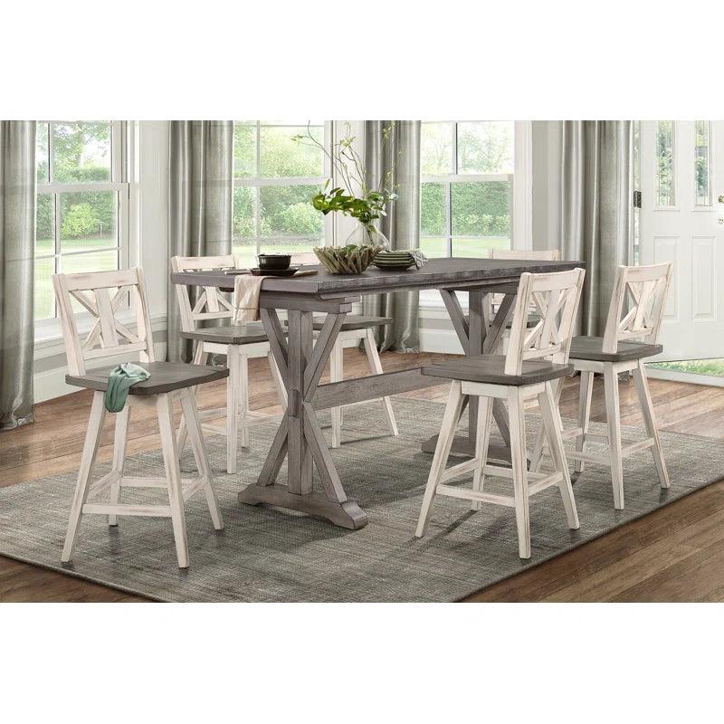 9 - Piece Trestle Dining Set - Ouch Cart