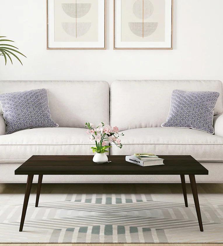 Coffee Table in Walnut Brown Finish - Ouch Cart