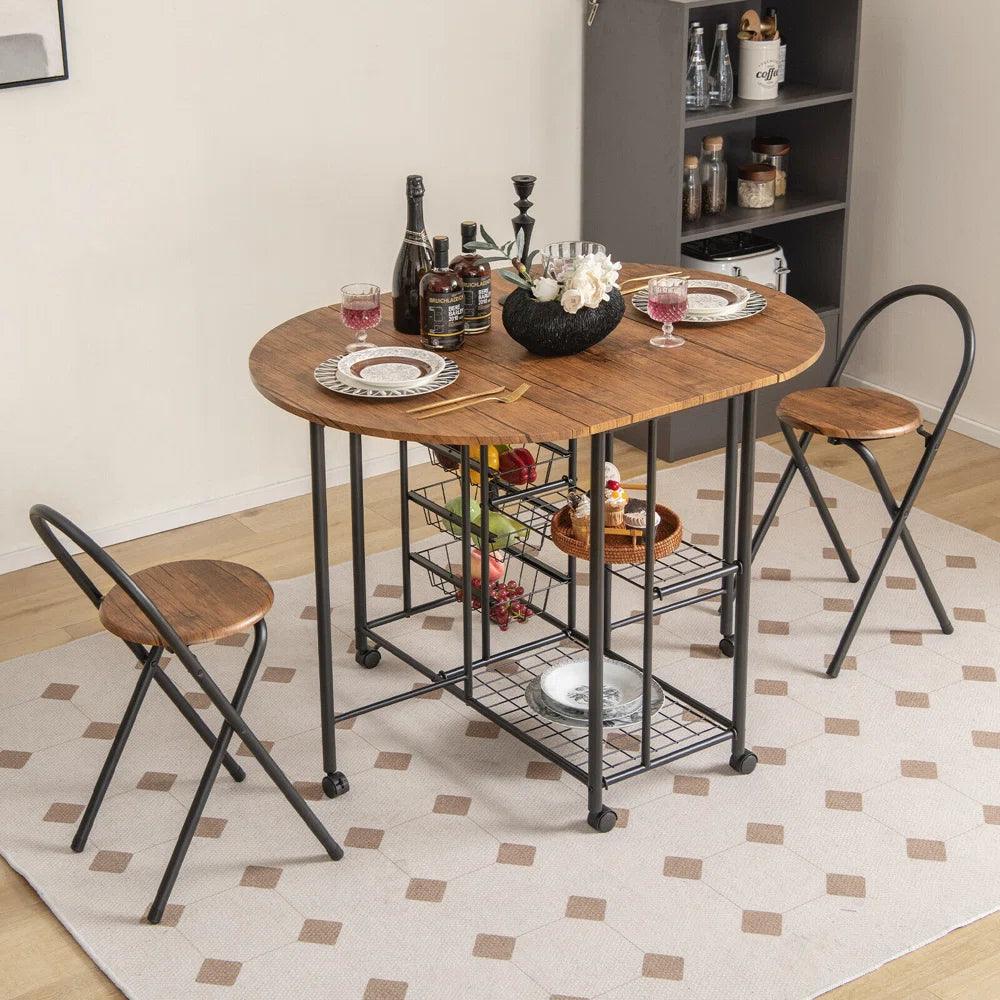 3 - Piece Extendable Dining Set - Ouch Cart