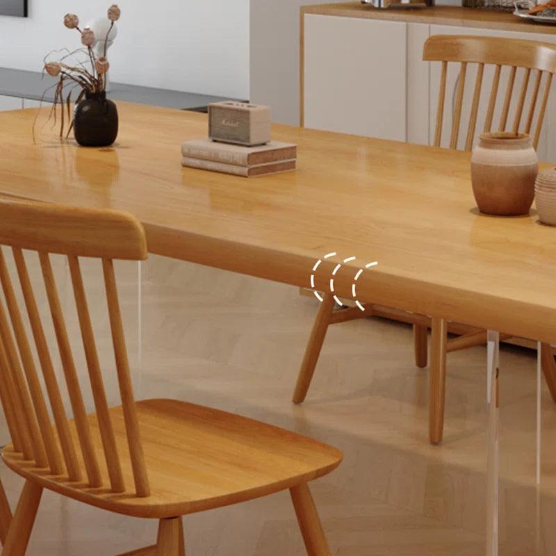 4 - Piece Solid Wood Top Double Pedestal Dining Set - Ouch Cart