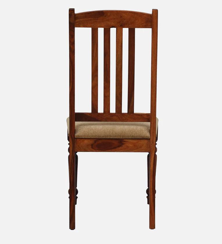 Sheesham Wood 4 Seater Dining Set in Scratch Resistant Honey Oak Finish - Ouch Cart