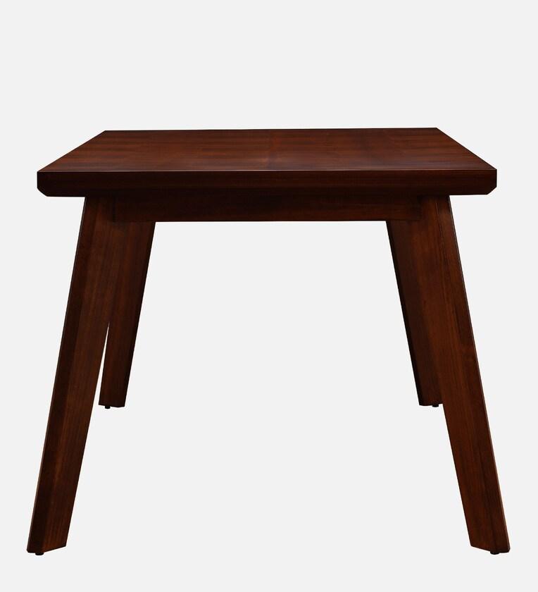 Solid Wood 4 Seater Dining Set in Brown & Blue Finish - Ouch Cart