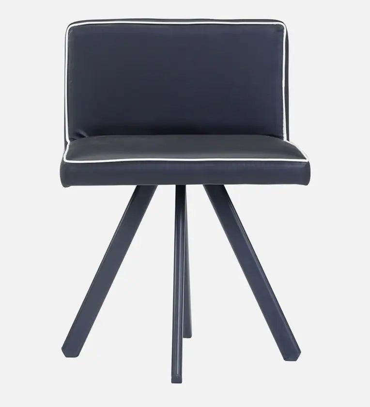 Jenna Metal 6 Seater Dining Set in Black Finish - Ouch Cart