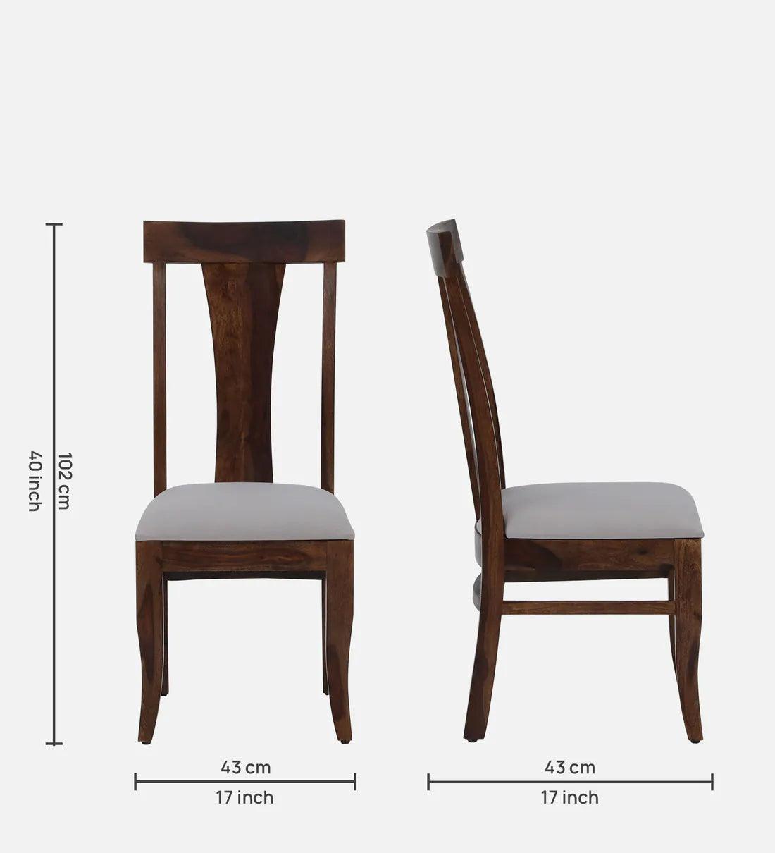 Sheesham Wood 4 Seater Dining Set In Provincial Teak Finish - Ouch Cart