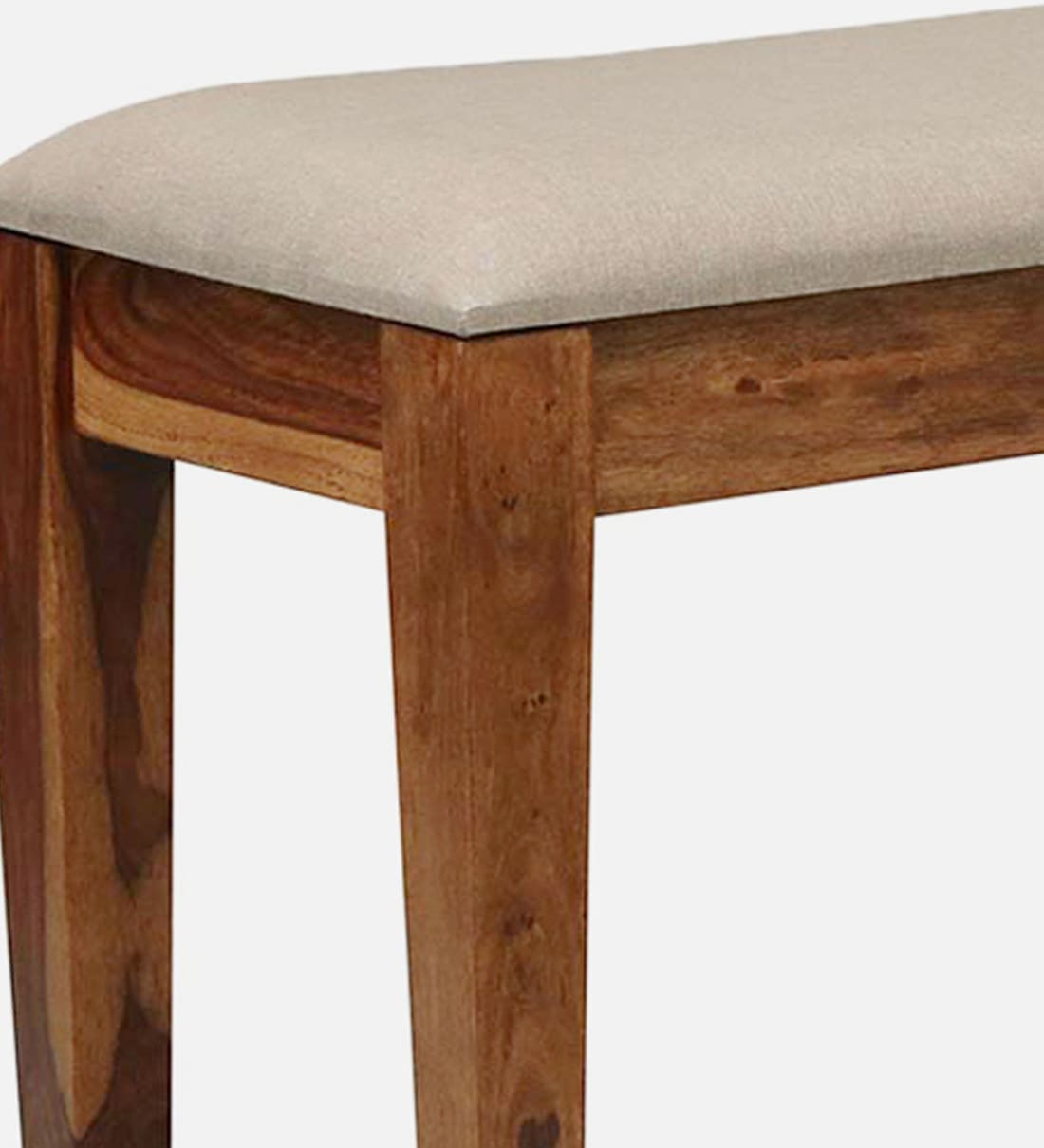 Kentan Sheesham Wood 6 Seater Dining Set In Rustic Teak With Bench,