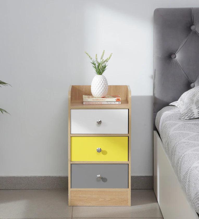 Bedside Table in Multi Finish with Drawers - Ouch Cart
