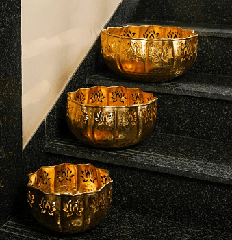 sat of 3 halloween bowl - Ouch Cart