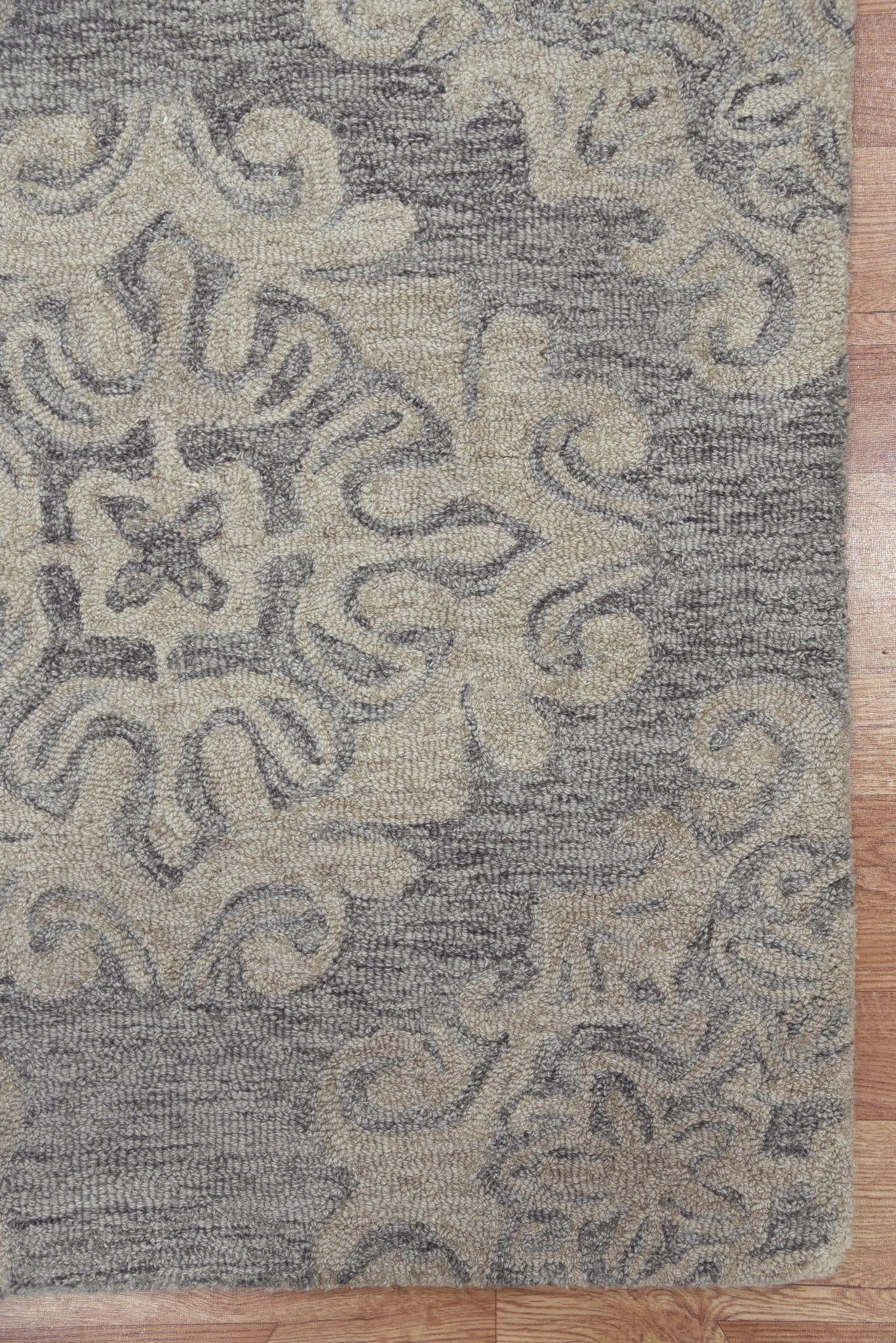 Jelly Bean Wool Boston 5x8 Feet Hand-Tufted Carpet - Rug - Ouch Cart
