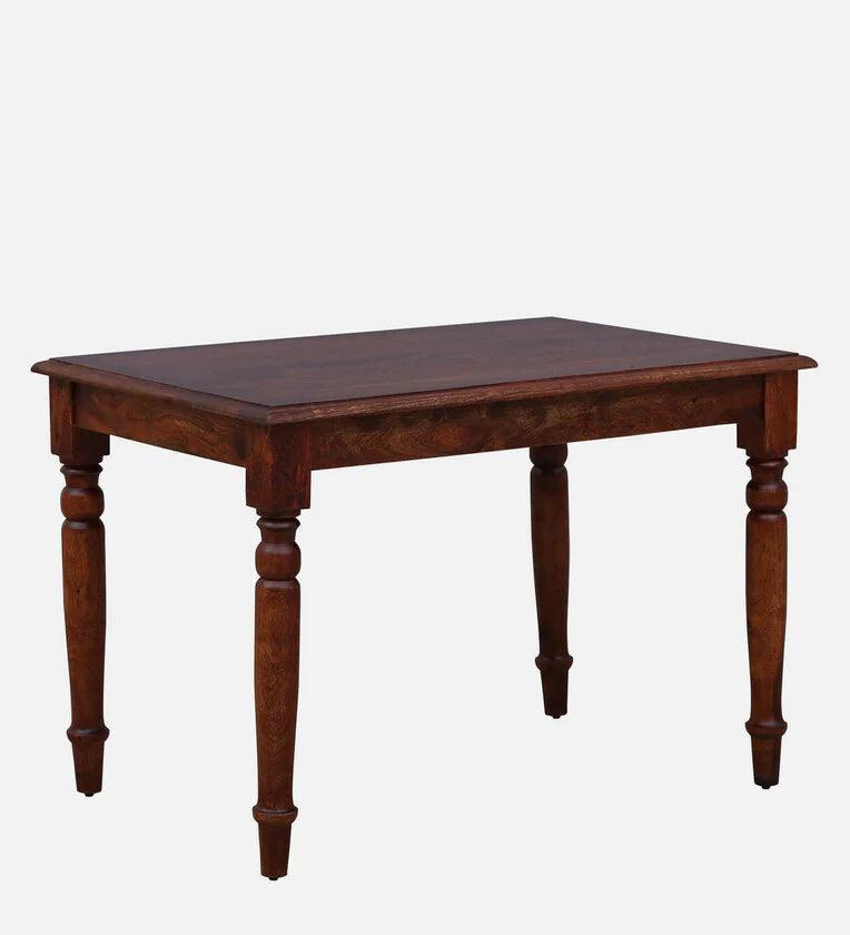 Sheesham Wood 4 Seater Dining Set In Scratch Resistant Honey Oak Finish - Ouch Cart