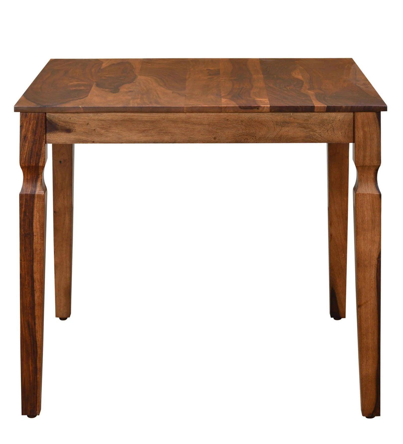 Sheesham Wood 4 Seater Dining Set in Walnut Finish with Bench - Ouch Cart