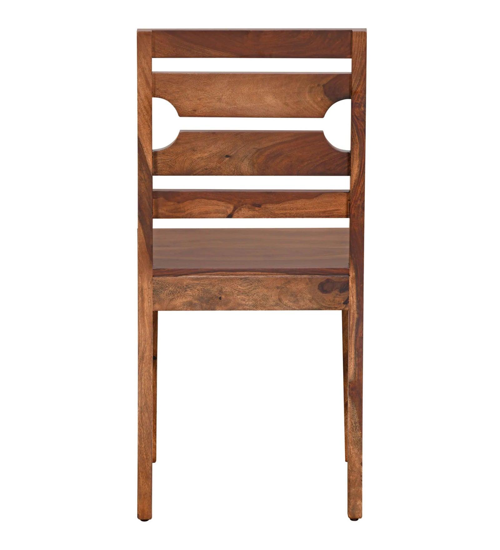 Sheesham Wood 4 Seater Dining Set in Walnut Finish with Bench - Ouch Cart