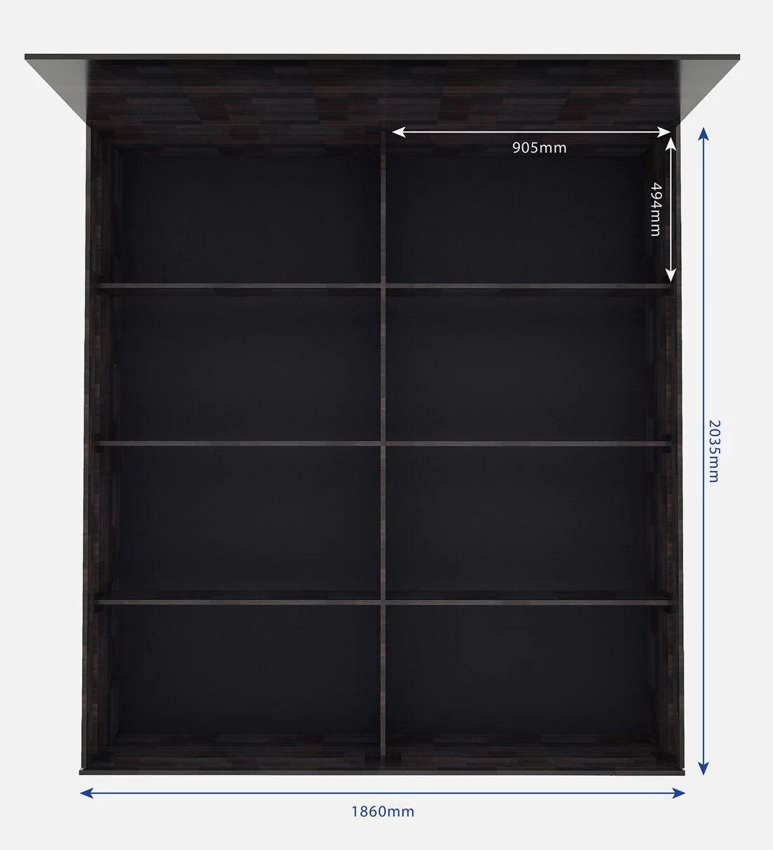 King Size Bed in Wenge Finish with Storage - Ouch Cart