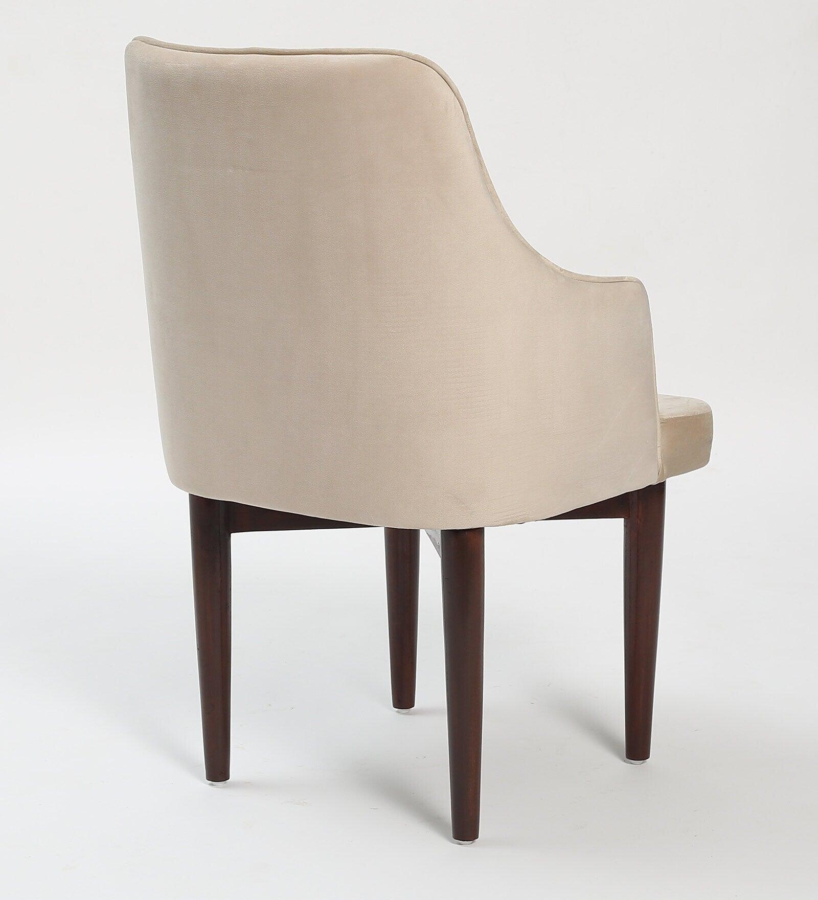 Marble Top 4 Seater Dining Set in Teak Wood Finish - Ouch Cart