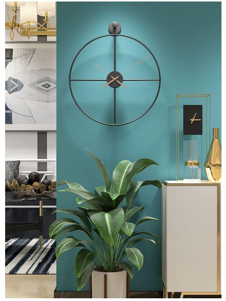 BLACK MATT WALL CLOCK - Ouch Cart