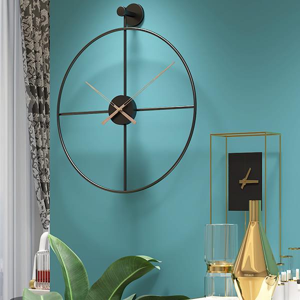BLACK MATT WALL CLOCK - Ouch Cart