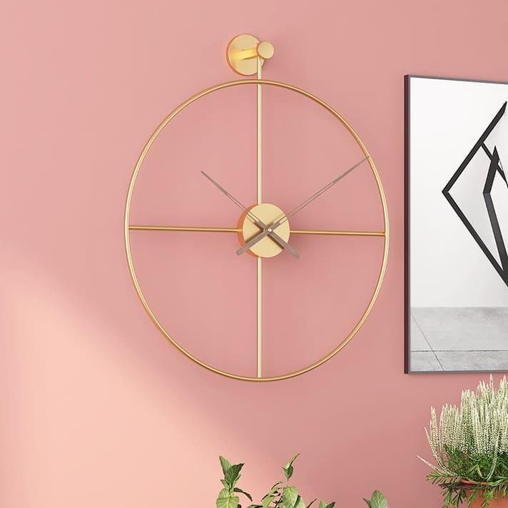 GOLD MATT WALL CLOCK - Ouch Cart