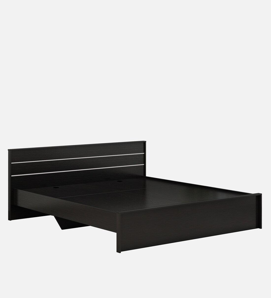 Crom King Size Bed in Wenge Finish - Ouch Cart