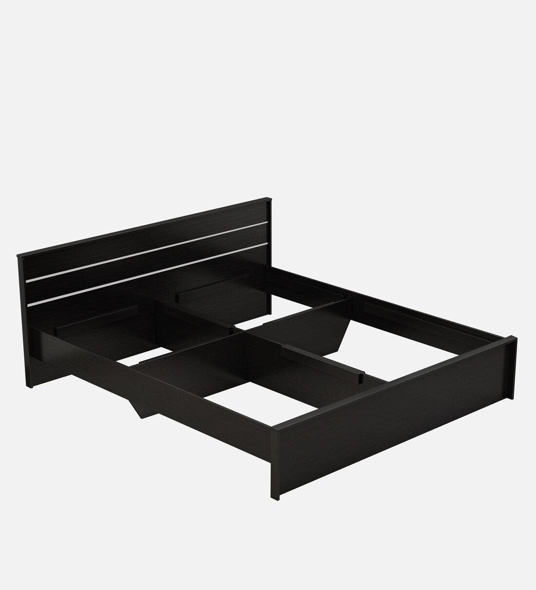 Crom King Size Bed in Wenge Finish - Ouch Cart