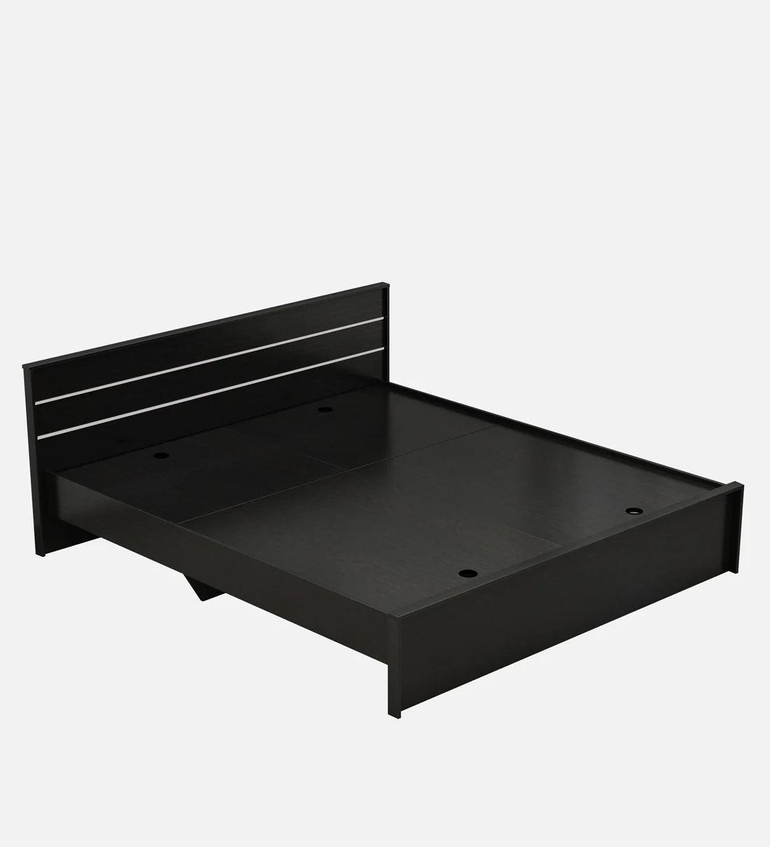 Crom King Size Bed in Wenge Finish - Ouch Cart