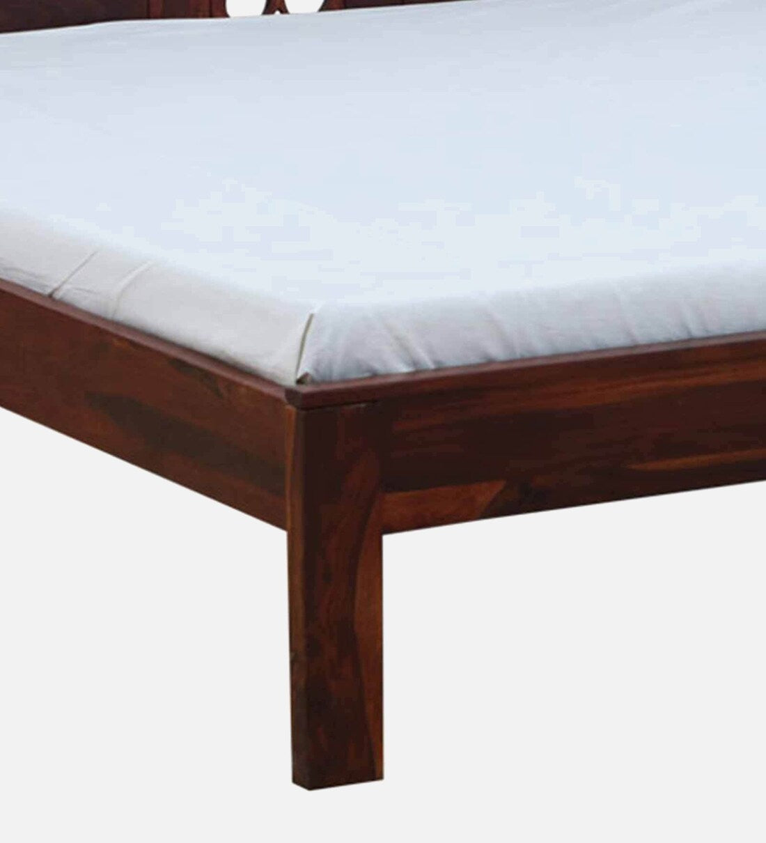 Sheesham Wood King Size Bed in Scratch Resistant Honey Oak Finish