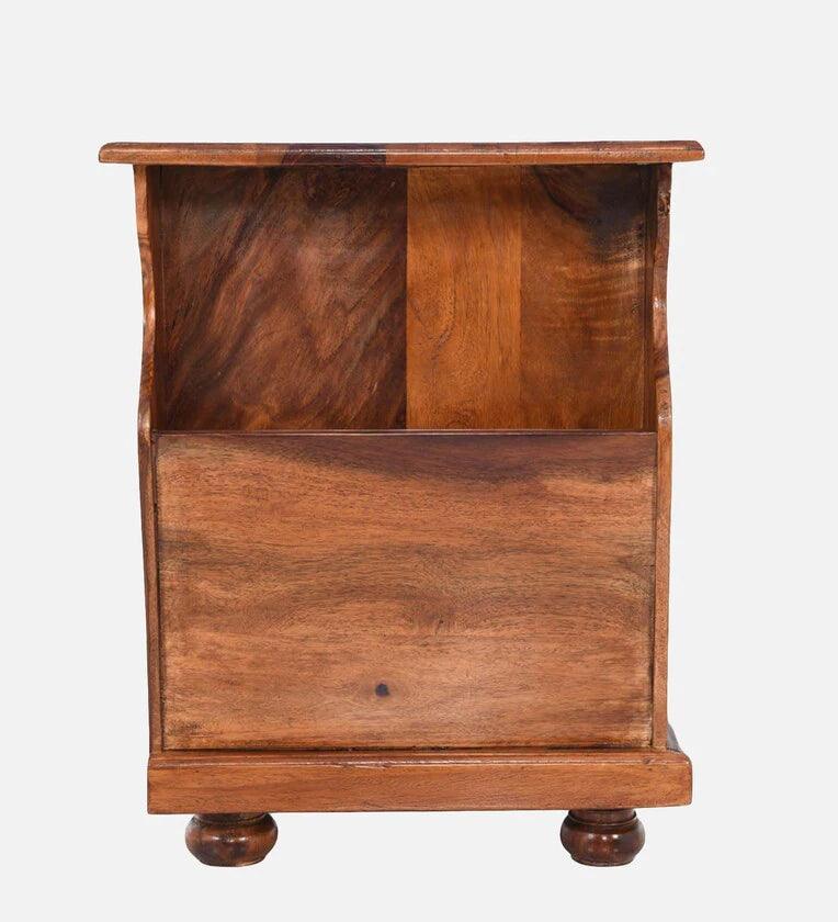 Sheesham Wood Bedside Table In Brown Colour - Ouch Cart