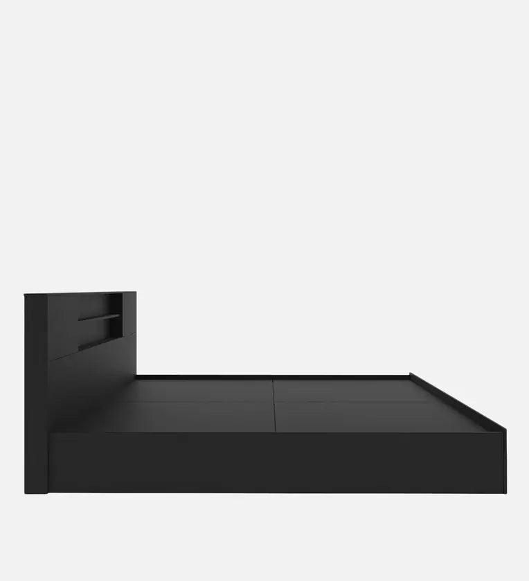 King Size Bed in Wenge Finish with Front Drawer Storage - Ouch Cart