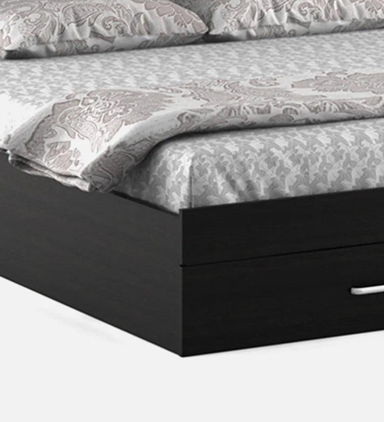 King Size Bed in Wenge Finish with Front Drawer Storage - Ouch Cart