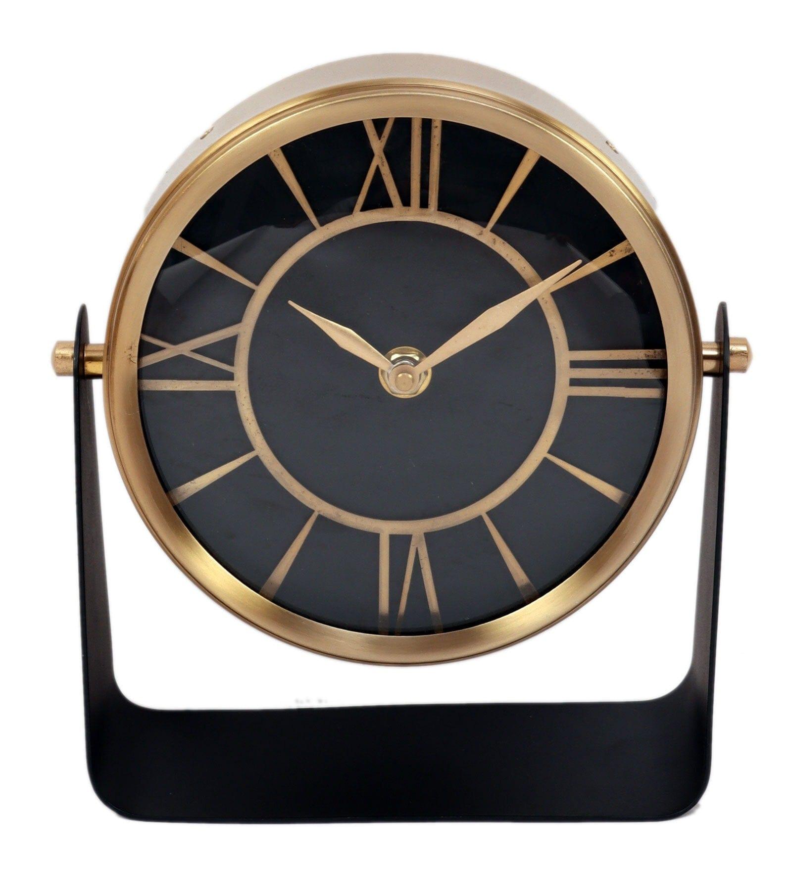 Mitsuki In Gold Table Clock, - Ouch Cart