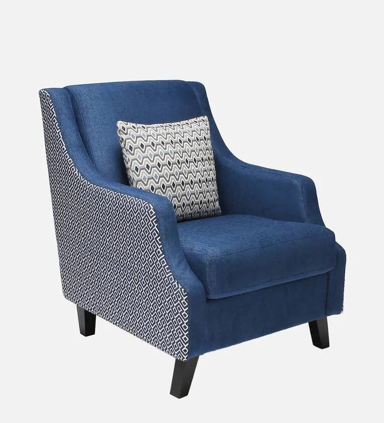 Velvet 1 Seater Sofa in Midnight Blue Colour - Ouch Cart