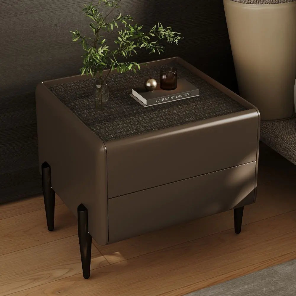Modern 2 Drawer Bedside Table Ouch Cart