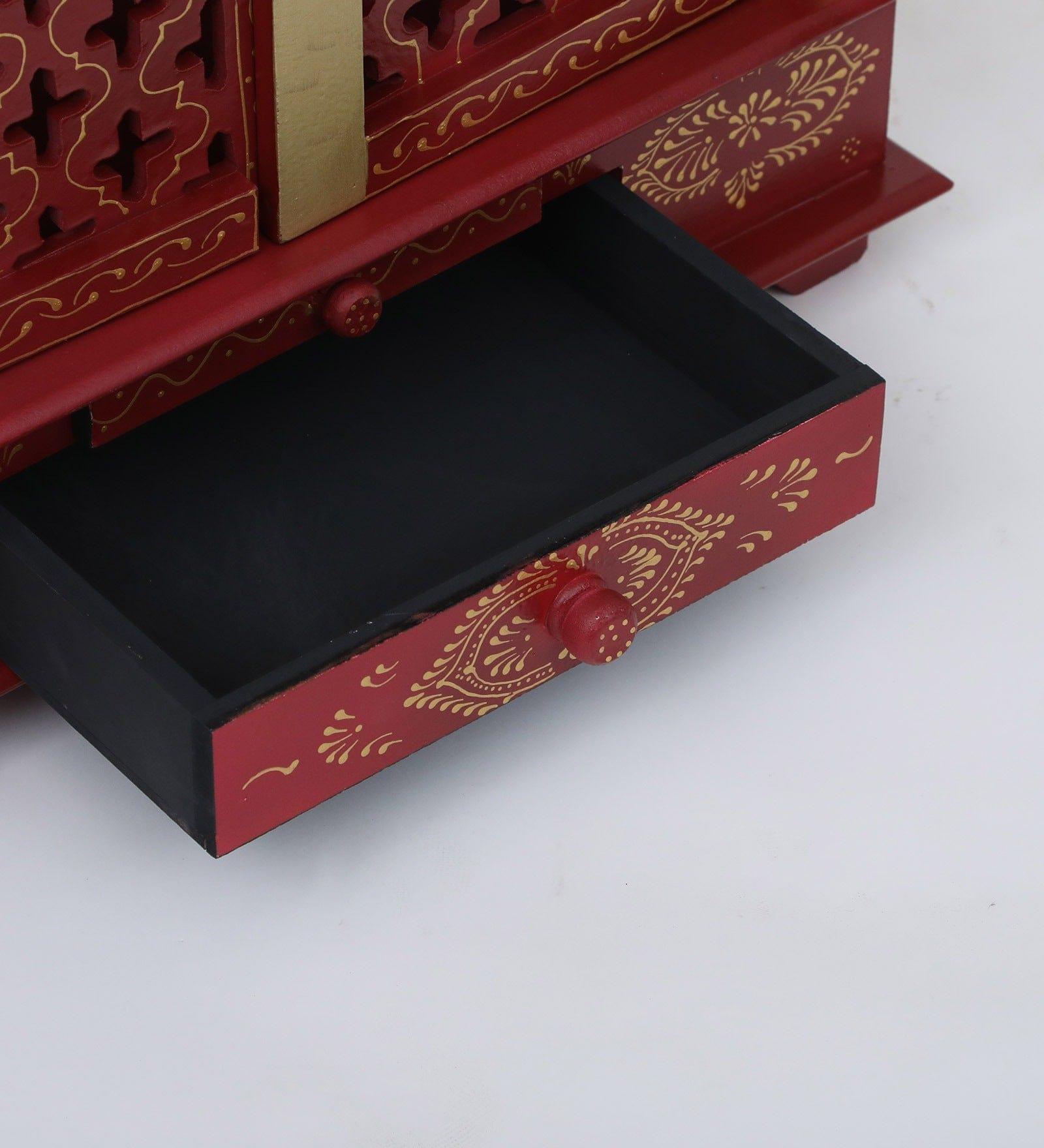 Multicolor Sheesham Wood & MDF Pooja Mandir With Door, - Ouch Cart