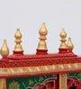 Multicolor Sheesham Wood & MDF Pooja Mandir With Door, - Ouch Cart