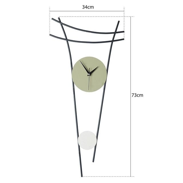 long dial green wallclock N.R.HOMESDECOR