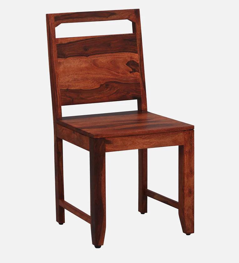 Sheesham Wood 4 Seater Dining Set In Scratch Resistant Honey Oak Finish - Ouch Cart