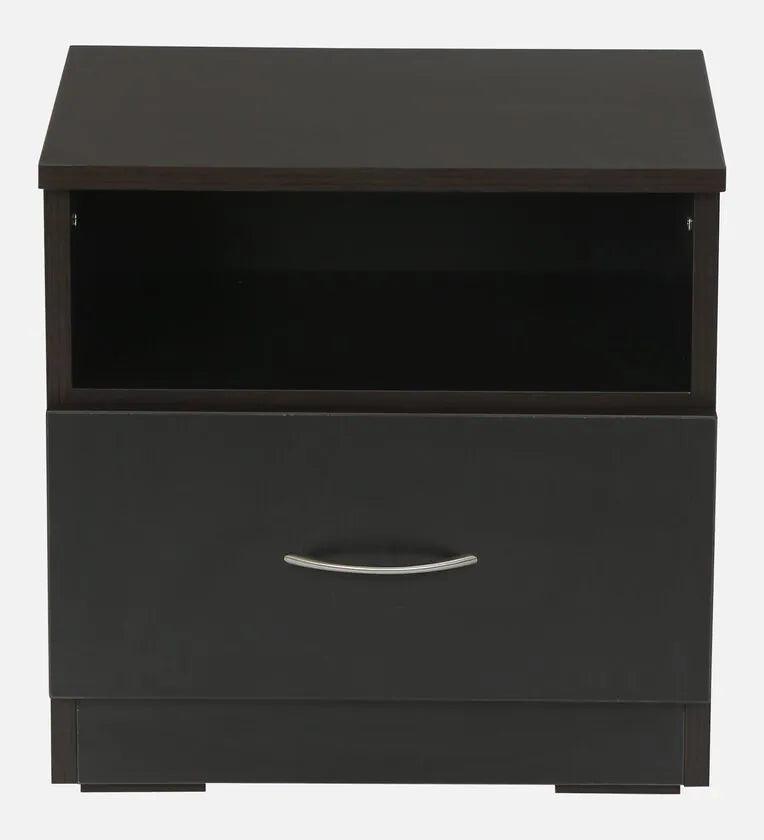 Bedside Table in Wenge Finish with Drawer - Ouch Cart