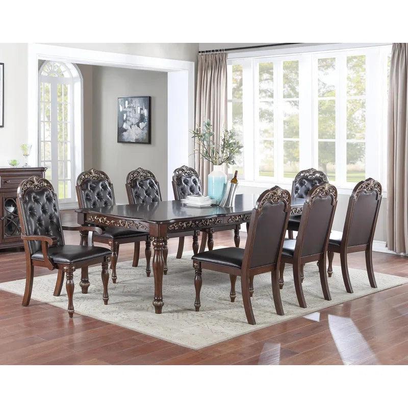 9 - Piece Extendable Dining Set - Ouch Cart