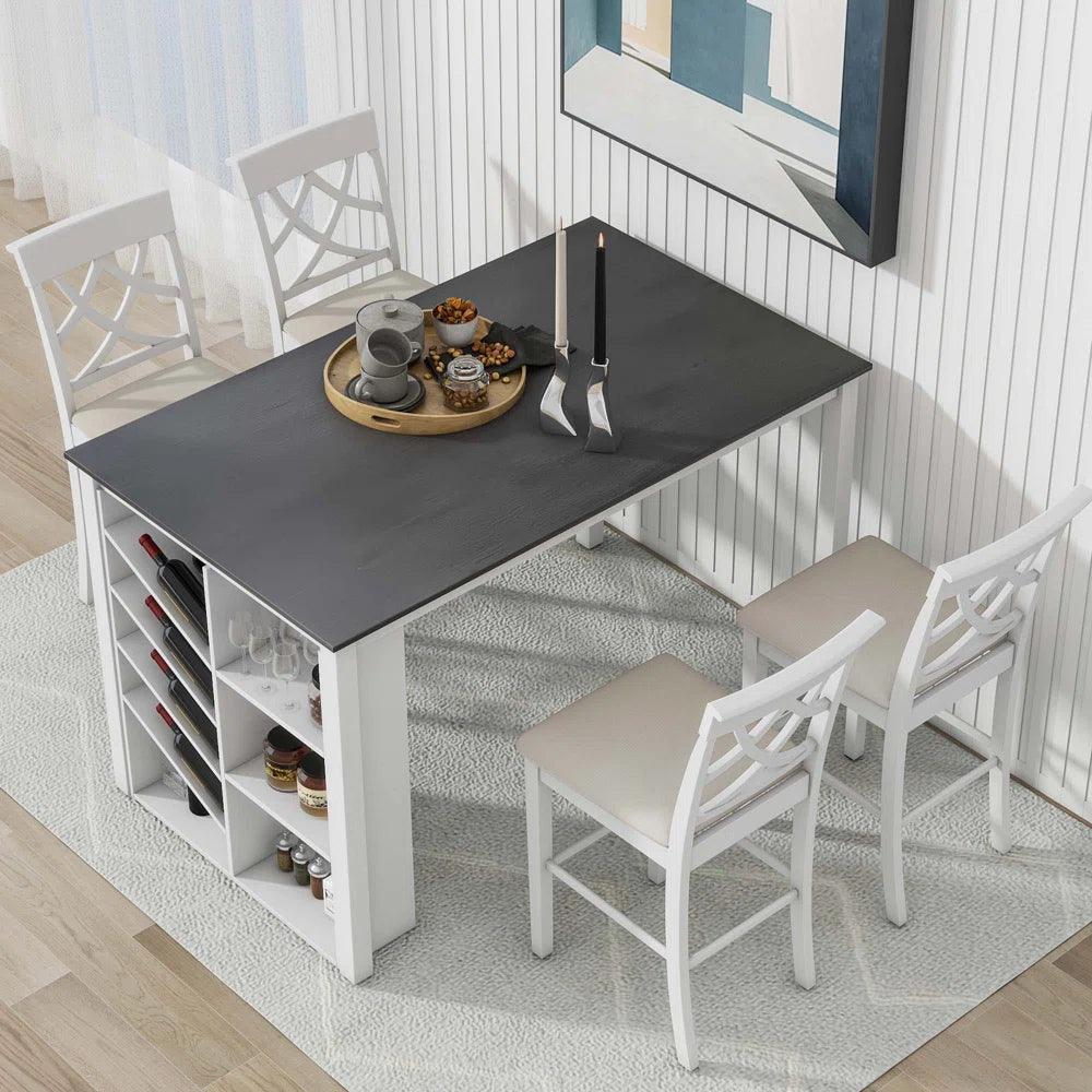 5 - Piece 4 Leg Dining Set - Ouch Cart