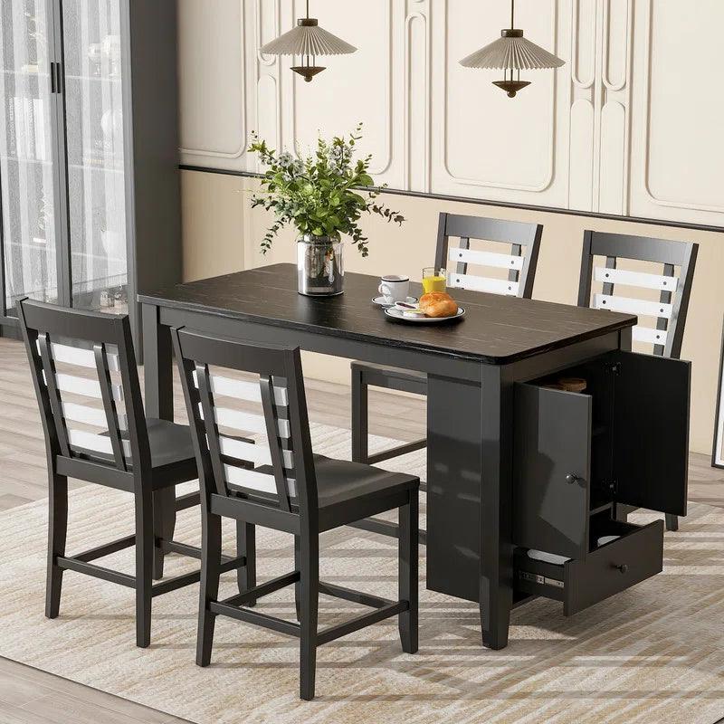 5 - Piece Trestle Dining Set - Ouch Cart